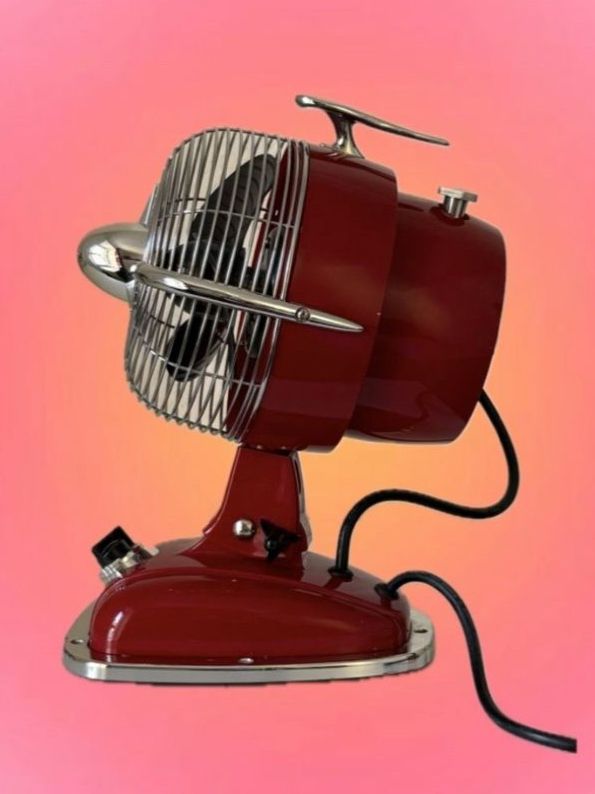 Ventilateurs: Ventilateur rouge vintage – D'occasion à Moudon par TigerrrEye 1