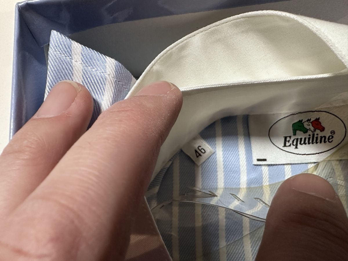 Camicette: Equiline chemise d'équitation rayée, taille 46 – Nuovo (secondo la descrizione) da Prangins venduto da red_shoelace 3