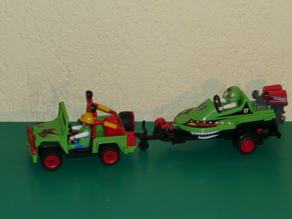 Playmobil " Jeep mit Rennboot " Kaufen auf Ricardo