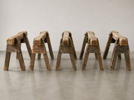 4 Holz-Böcke