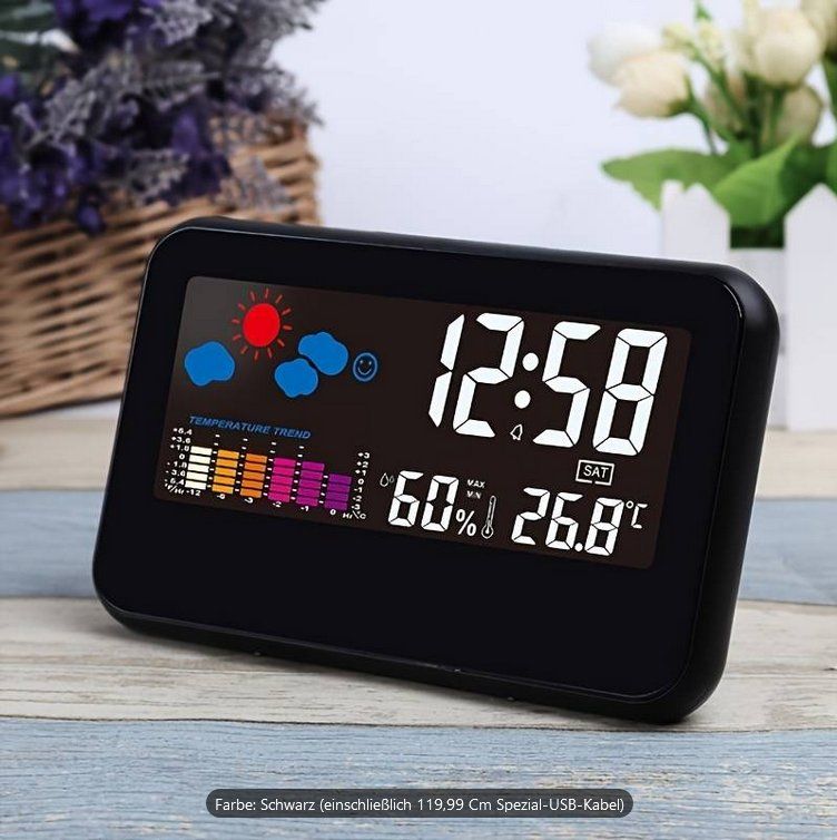 Sonstiges für Haushalt & Wohnen: Wetterstation-Innen-Thermometer, Digitales, Atomuhr – Neu (gemäss Beschreibung) aus Adlikon b.Regensdf von ChriZ86