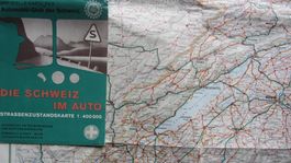 Automobil-Club der Schweiz Karte ACS - Sammlerstück 1950