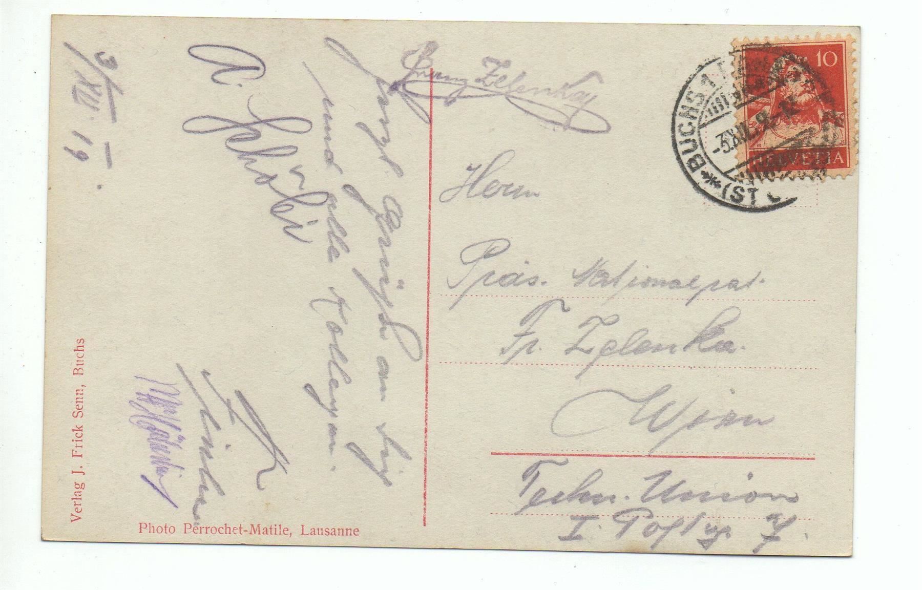Cartoline postali: BUCHS mit Margelkopf – Usato da Jona venduto da philajona 1