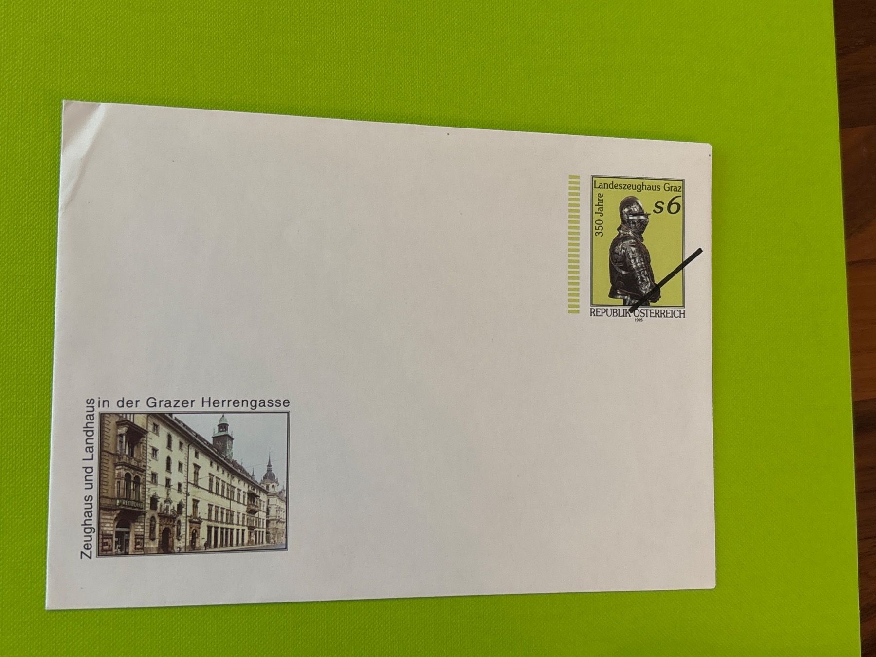 Alle Briefmarken: Ersttagsbrief Graz Landzeughaus – Neu (gemäss Beschreibung) aus Zürich von engebrunau