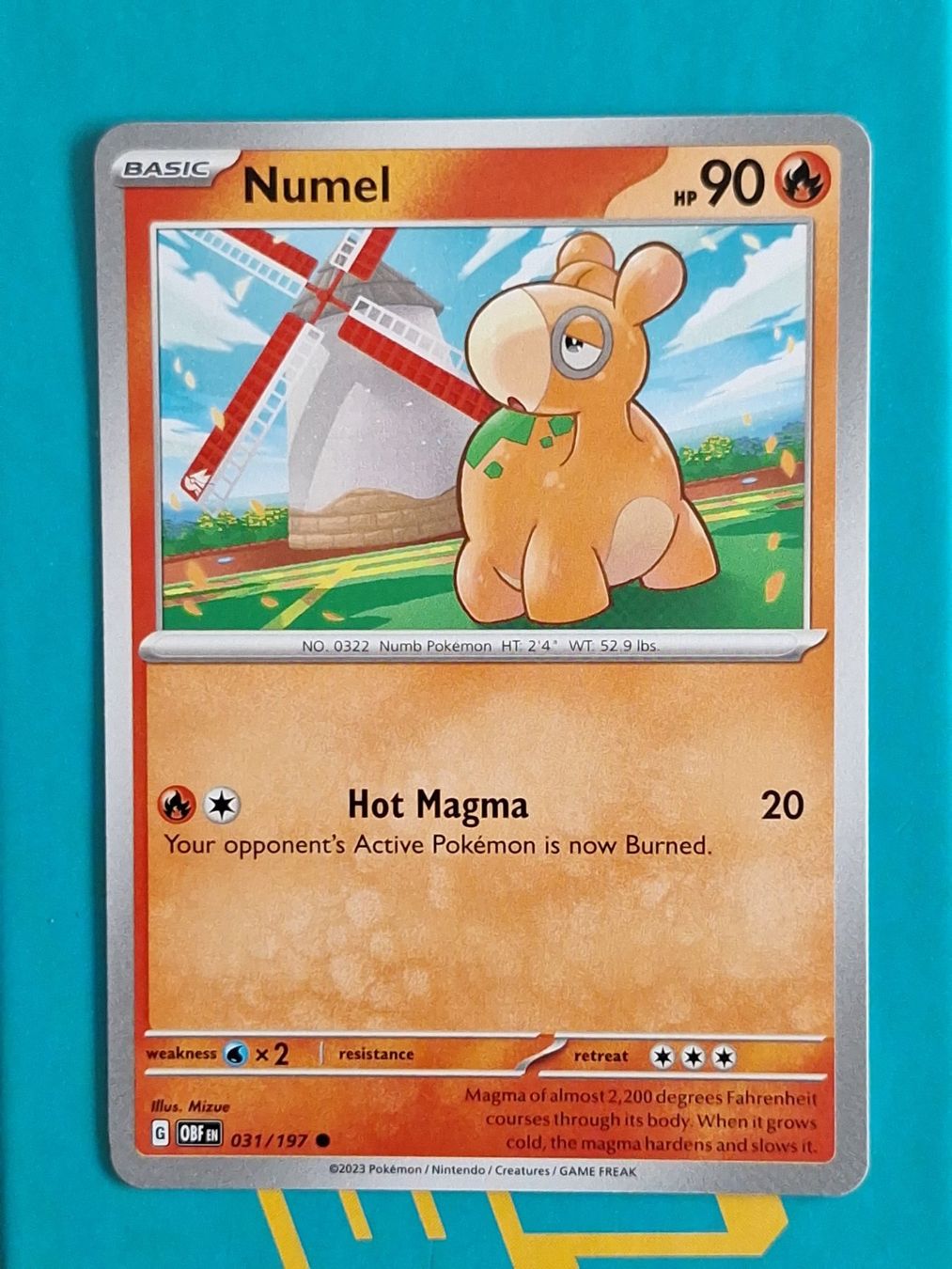 Pokémon Carte collezionabili: Numel - Pokemon Obsidian Flames – Usato da Altstätten SG venduto da GGsGameshop