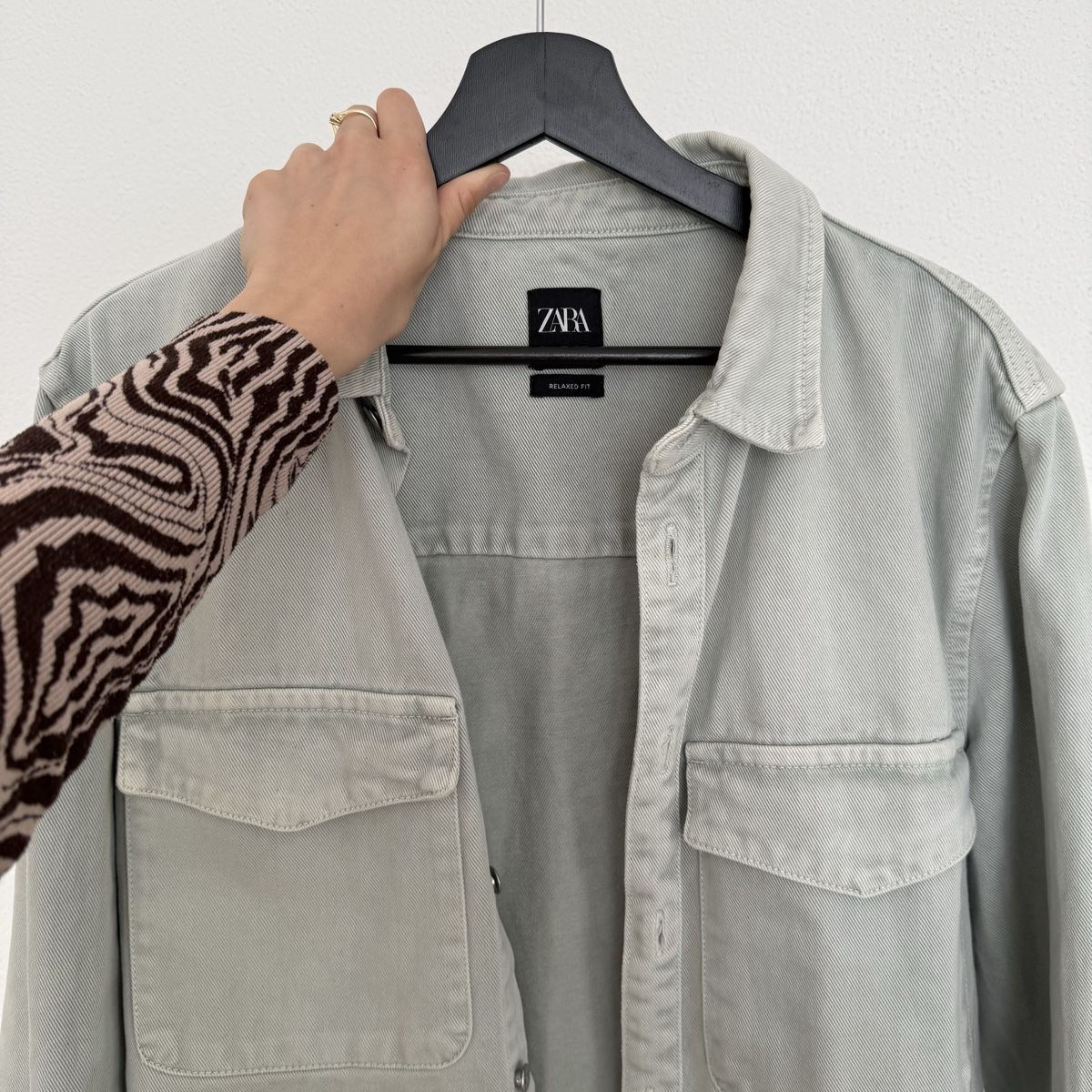 Zara Giacche: Light mint denim Zara jacket - men, M – Nuovo (secondo la descrizione) da Zürich venduto da kru_8dtk 1