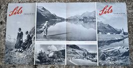 ca. 1940/50er Jahre Faltprospekt SILS Engadin