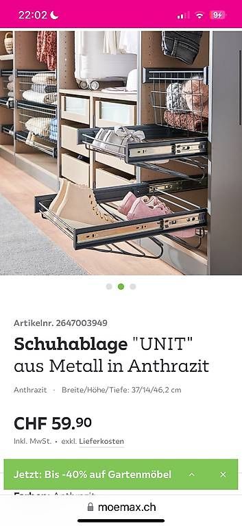 Armadi: Mömax Based Unit div. Ergänzung – Usato da Dagmersellen venduto da tabula_rasa