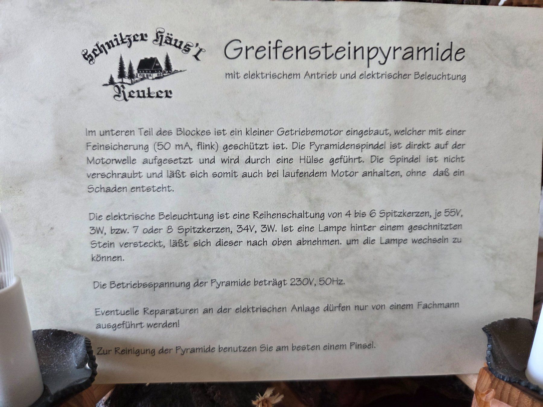 Articoli in legno: Greifensteinpyramide, echte Handarbeit, aus dem Erzgebirge – Usato da Tann venduto da WiesnDiesl 6