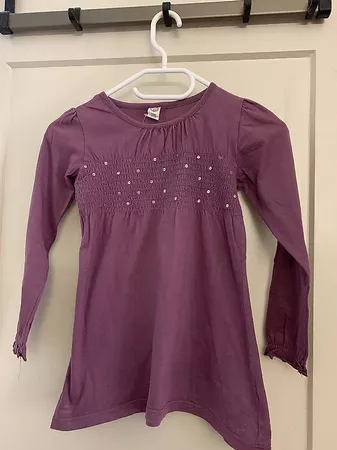 Violettes Mädchenshirt 
