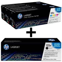 Original HP 125A Toner schwarz, cyan, magenta, gelb