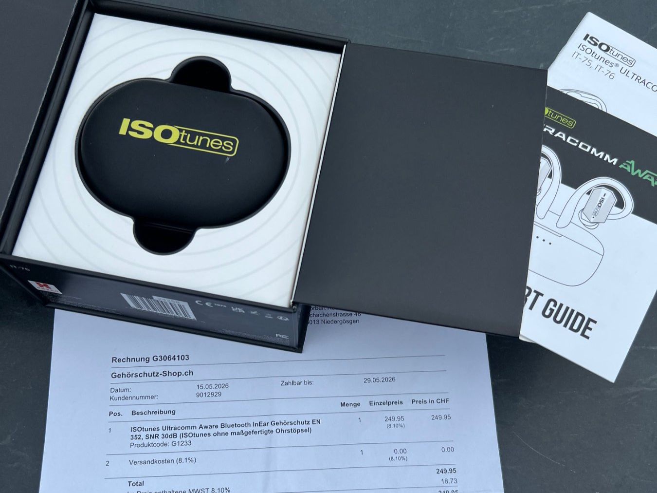 Cuffie: InEar Headset - ISOtunes Ultracomm Aware bluetooth – Nuovo e nell'imballaggio originale da Niedergösgen venduto da Criccrack 2