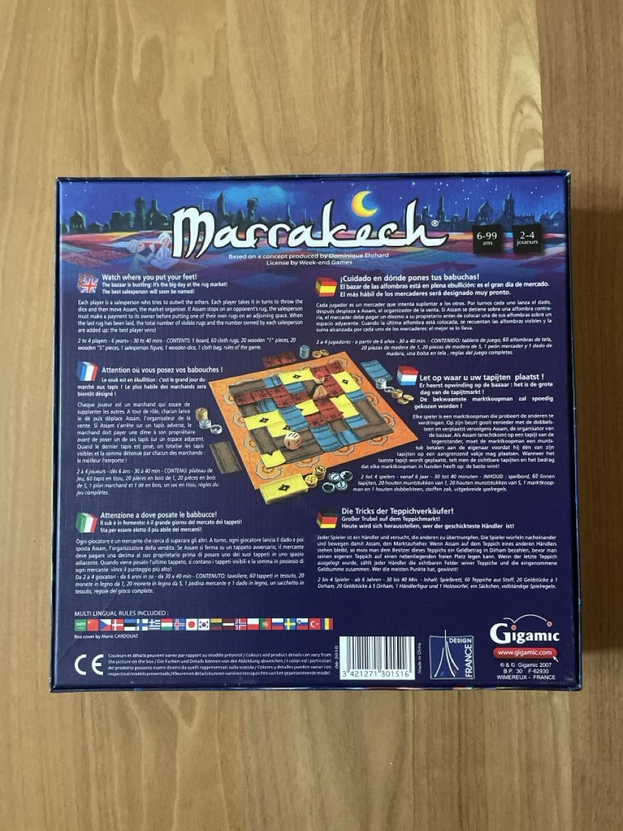 Spiele: Jeu de société Marrakech Gigamic neuf – Neu (gemäss Beschreibung) aus Fribourg von Mymikrakra01 1