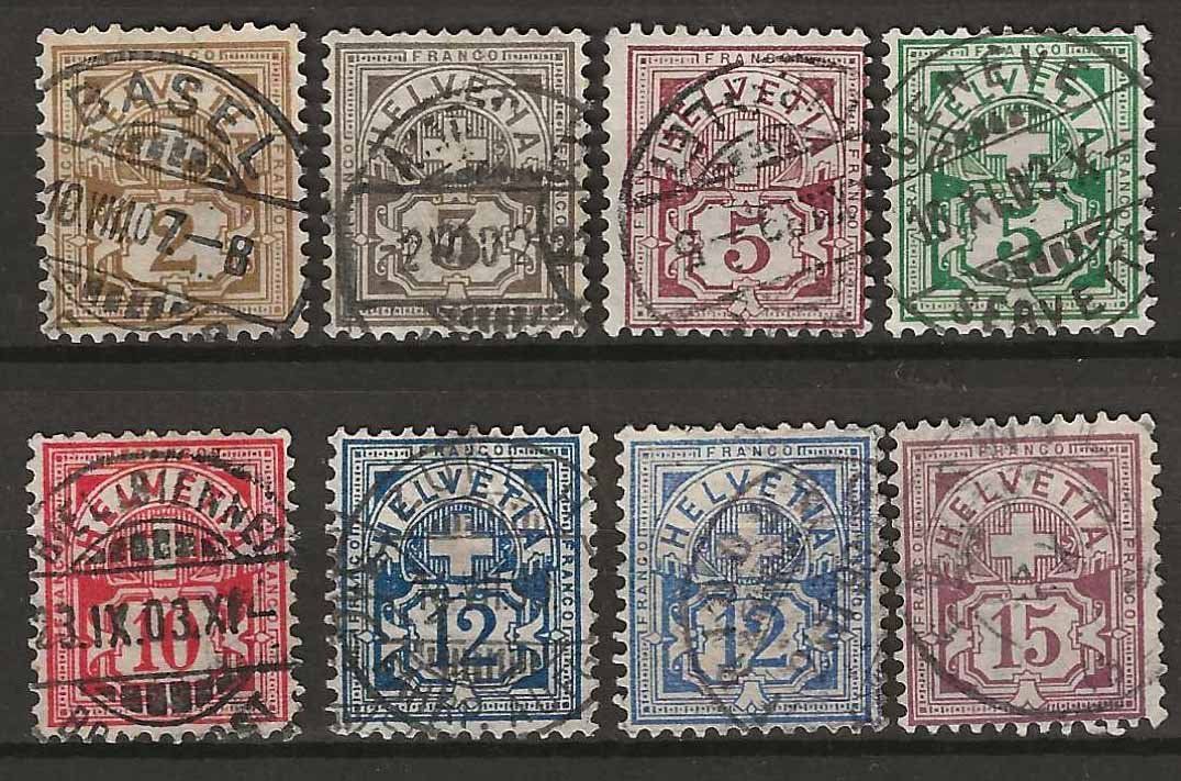 Tutti i francobolli: CH058b - Type chiffre 58b-65b obl. – Usato da Trélex venduto da Phil_Albert