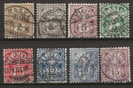 CH058b - Type chiffre 58b-65b obl.