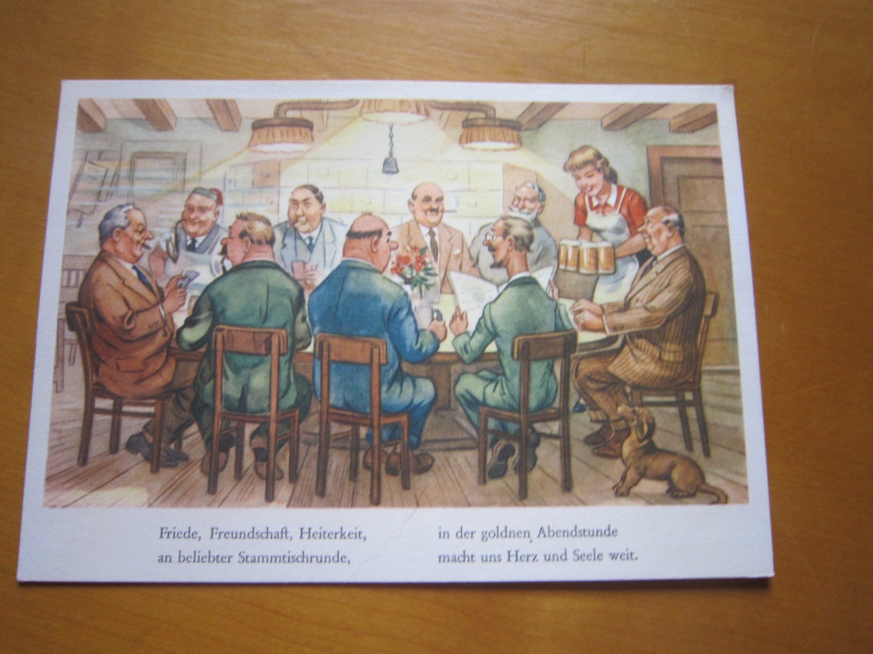 Cartes postales: No 17 schöne POstkarte Stammtisch – D'occasion à Gordola par Polentaefung