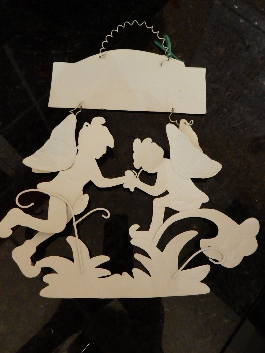 Insegne: Fee: Blechschild Schild 'Wir sind im Garten' shabby chic NEU – Nuovo e nell'imballaggio originale da Jona venduto da simongarden 3