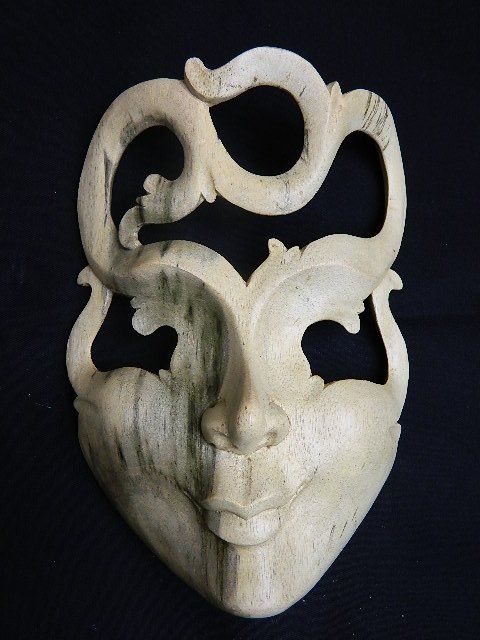 Maschere: Holzfigur, Holzmask, Mask – Nuovo (secondo la descrizione) da Domat-ems venduto da Gr8wood 1