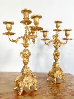 K0354 Antikes Girandolen-Paar Bronze Louis XIV-Stil ~1870