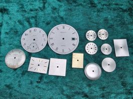 gebrauchte ZENITH Zifferblätter, 13 Stück