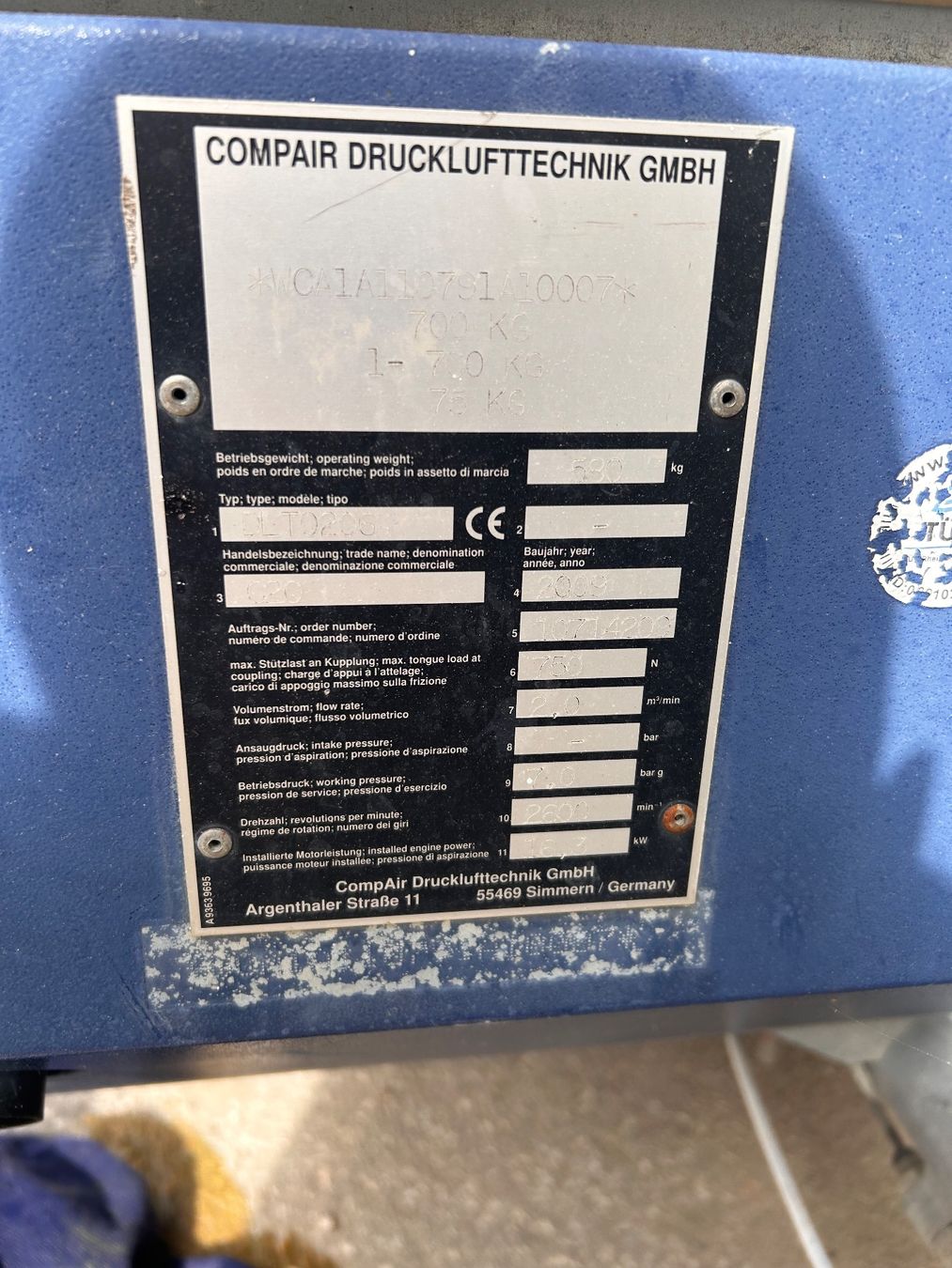 Compressori: Compair C20 516h. – Usato da Ste-Croix venduto da ana_m6yk 8