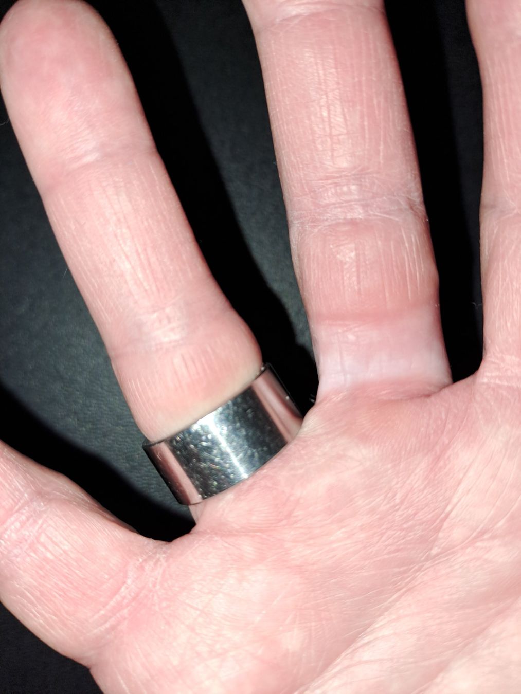 Bagues: Edelstahlring mit echter Perle, Grösse 57 – D'occasion à Belp par bea_2752 1