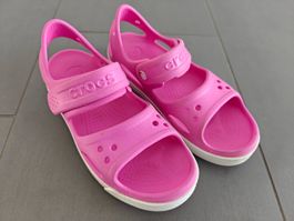 Crocs™ Crocband II Sandalen Gr. 34-35 (J3) Electric Pink