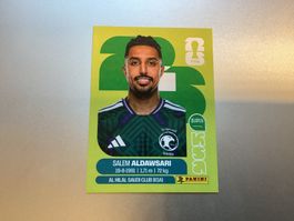 Panini Sticker Salem Aldawsari FIFA 2026 KSA 16 neu