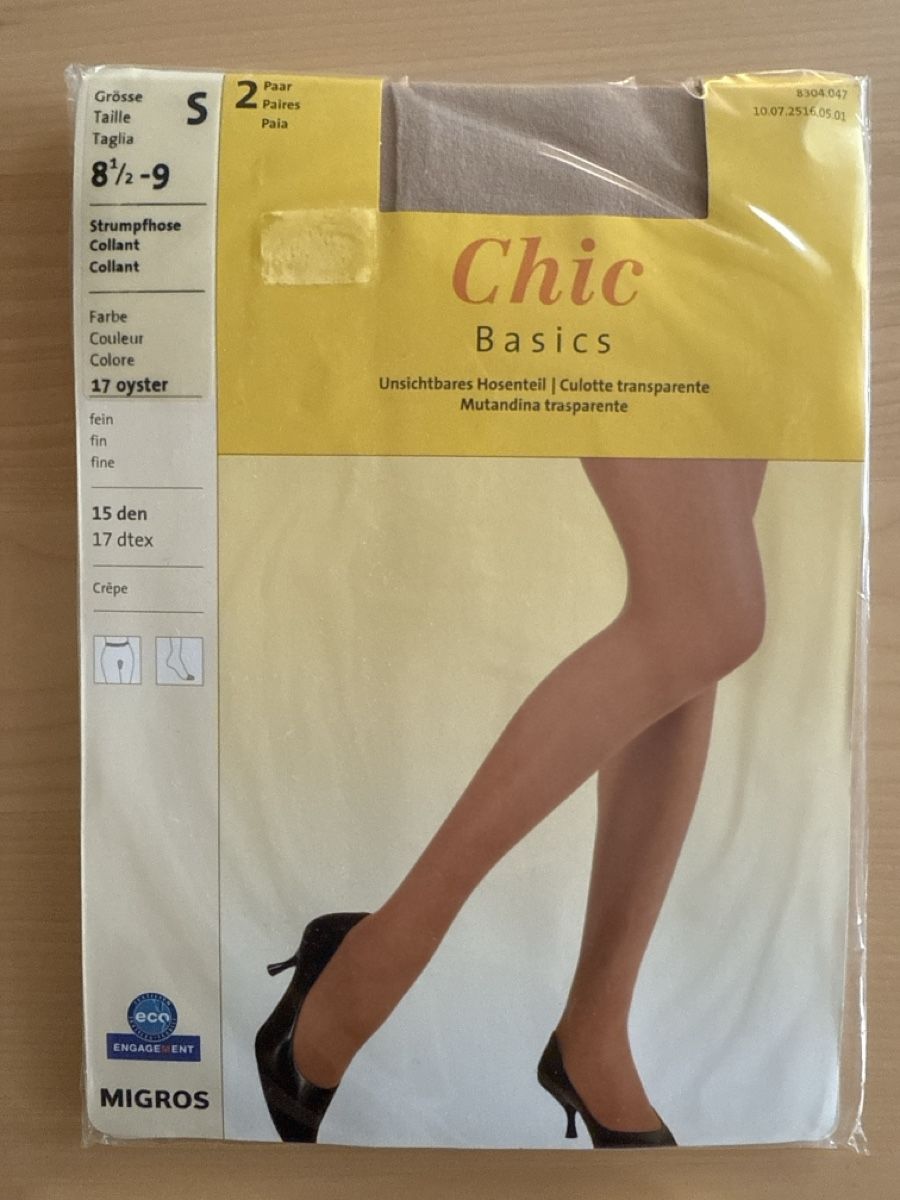Migros Calze & Collant: NEU 8 Strümpfe Gr. S, 20 den, Farbe oyster – Nuovo e nell'imballaggio originale da Zürich venduto da Esmeralda86 3