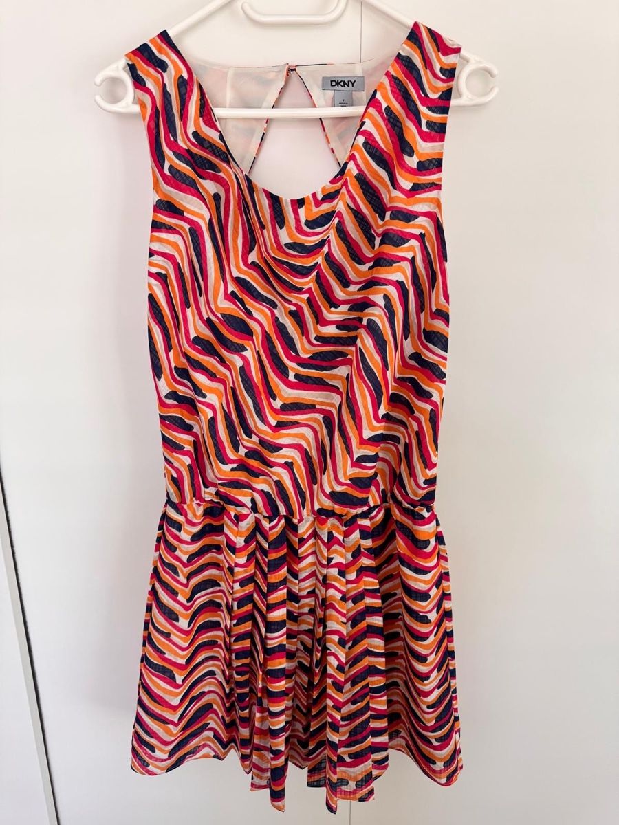 DKNY Vestiti: DKNY Sommerkleid, Gr. 8, bunt gemustert – Usato da Adligenswil venduto da agr_6pqd