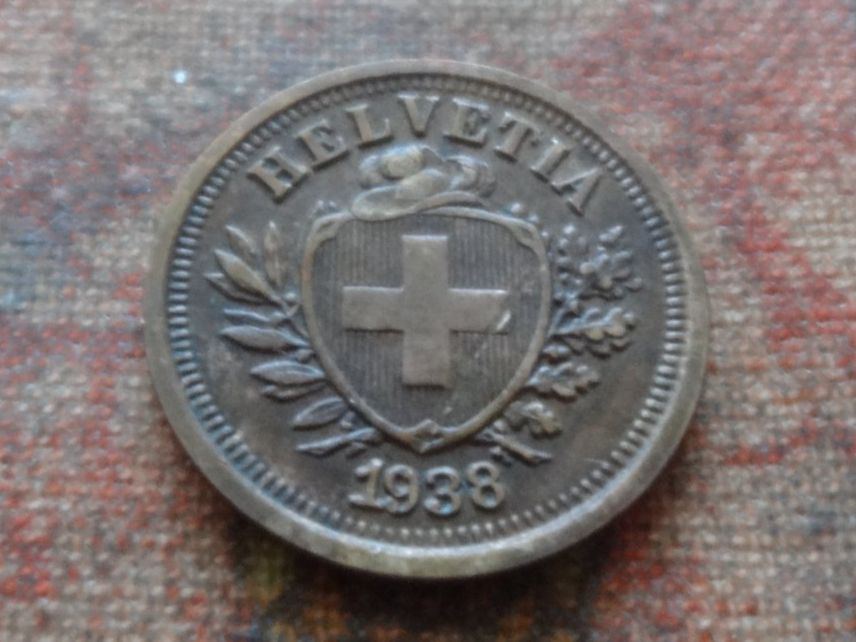 Tutti le monete: 1 Rp. 1938   (D) – Usato da Romanel-sur-Lausanne venduto da Swift13