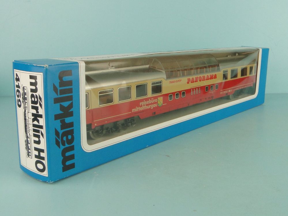 Märklin H0 4169 Personenwagen Panoramawagen Reisebüro Mittelthurgau 80 202-7 DB