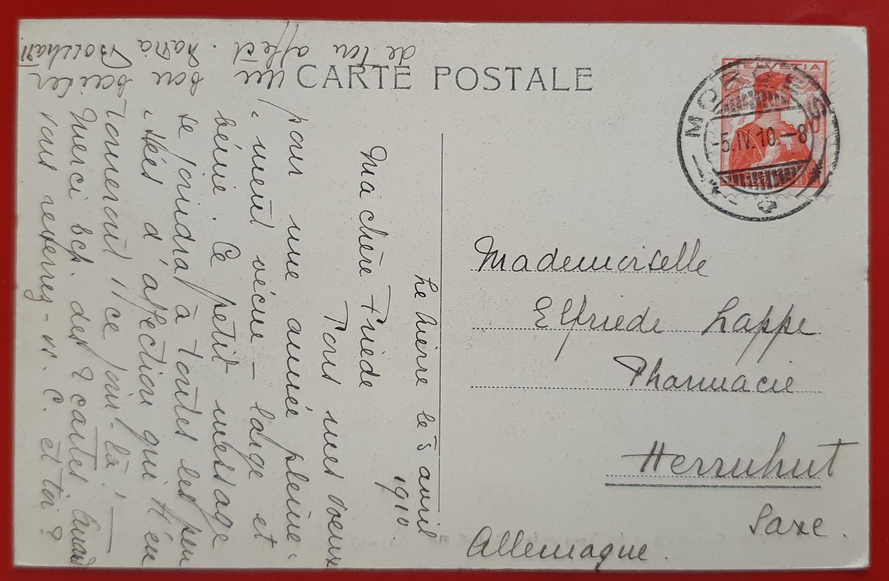 Ansichtskarten: Oeschinen -  Blümlisalp, 1910 – Gebraucht aus Kreuzlingen von Rschweiz1 1