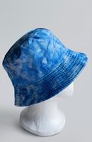 Neu! Bucket Hat wendbar blau/weiss - schwarz