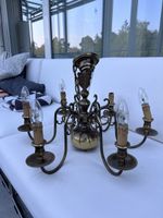 Deckenleuchte Messing 5-Armig Jugendstil guter Zustand