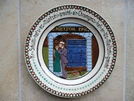 Bern Kramgasse Loder-Eyer 1871-1915 Teller Keramik  Müntschi