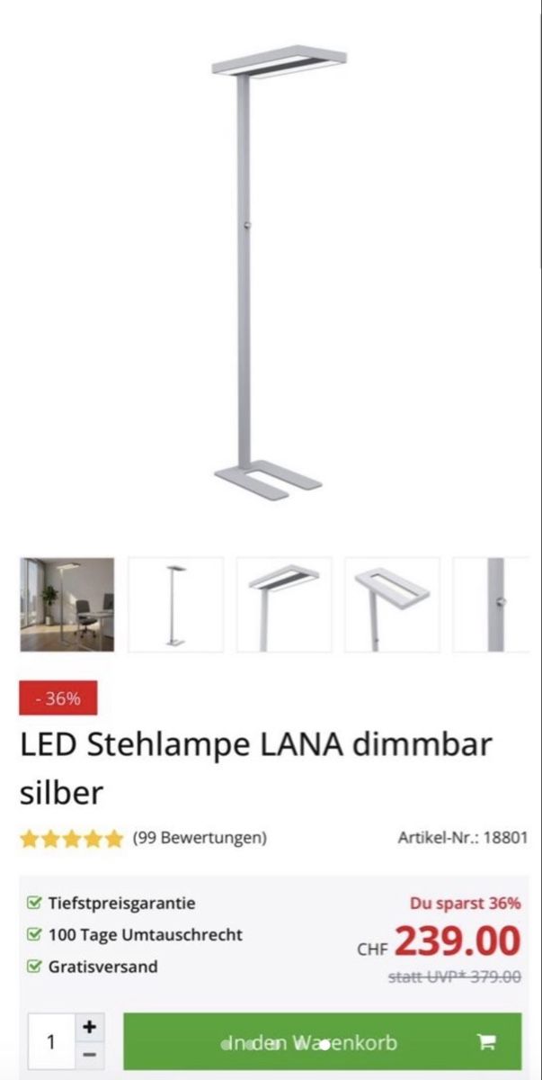 Lampade: LED Lampe, dimmbar – Nuovo (secondo la descrizione) da Gossau SG venduto da cuk_fyc6 4