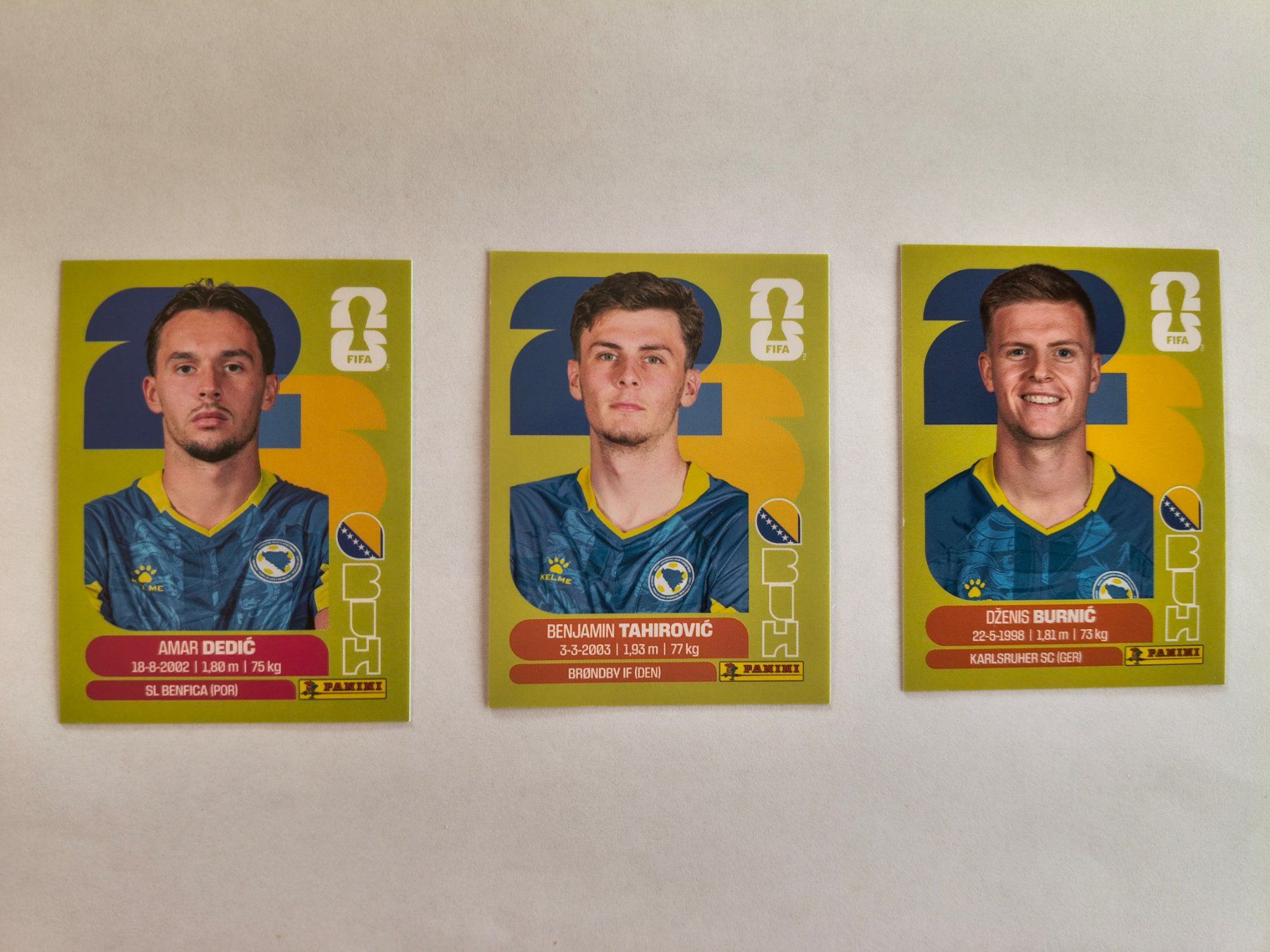Panini Carte collezionabili: W Cup 2026 Bosnie N° 3, 9, 14 – Nuovo (secondo la descrizione) da Fontainemelon venduto da cathare67