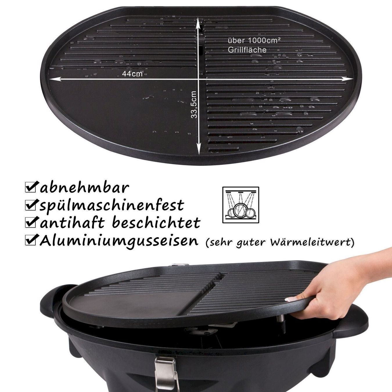 Griglie: TZS First Austria Elektrogrill BBQ – Nuovo e nell'imballaggio originale da Bottighofen venduto da zaap 2