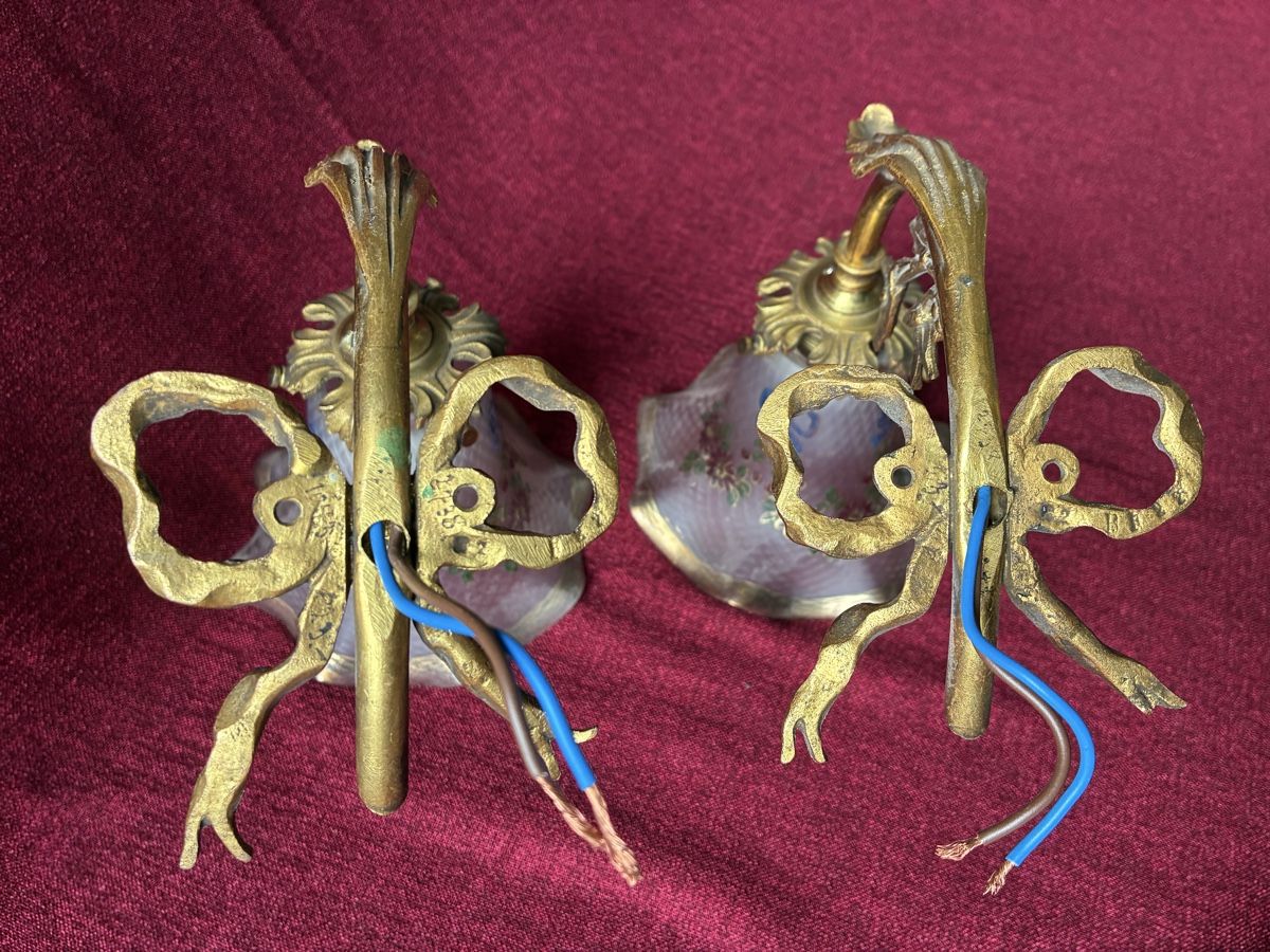 Lampade: Jugendstil 2 Wandlampen um 1920 – Usato da Zürich venduto da Artnuvo 7