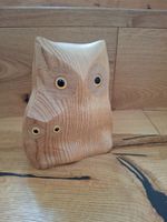 Eule Spardose aus Holz SBG Design guter Zustand