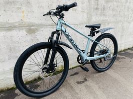 24 Zoll Mountainbike Kinderfahrrad Shimano Parts Anthrazit