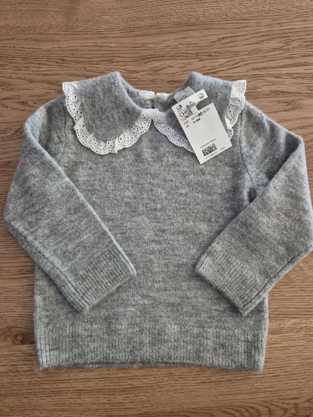 H&M Pulls et sweat-shirts: Pullover mit Kragen, Grösse 80, Neu! – Neuf avec emballage d'origine à Oberwil b. Zug par Enie93