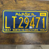 🇺🇸 1966 Vintage U.S. Autoschild - Alaska LT 29471