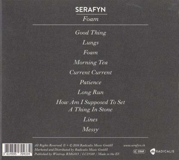 CD: Serafyn – Foam – Usato da St.Gallen venduto da jalamusic 1