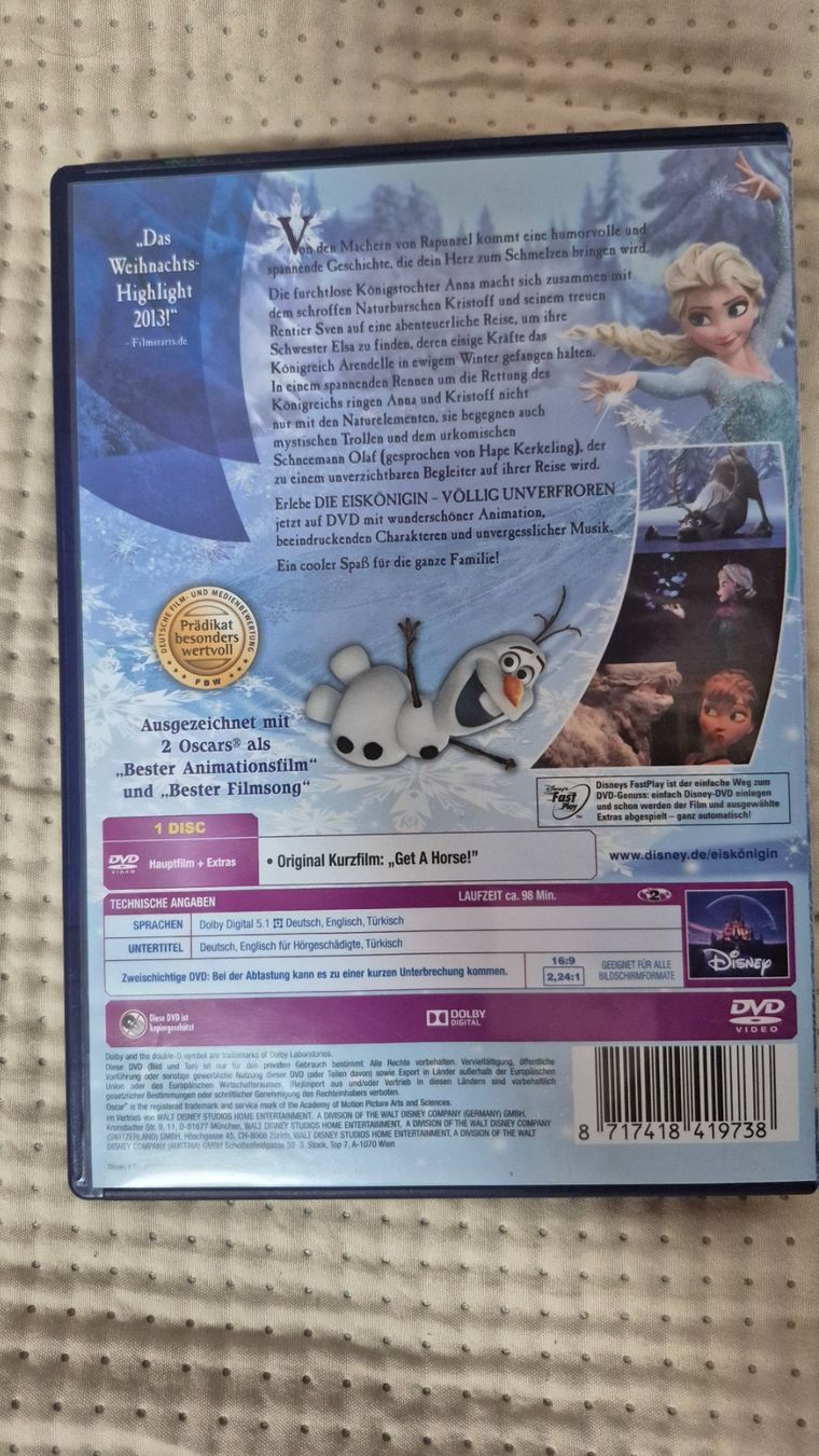 Tutti i DVDs: DVD - Die Eiskönigin – Usato da Villars-sur-Glâne venduto da snacks01 1