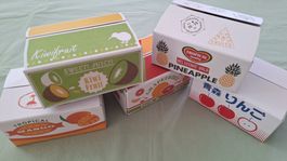 5 kleine Schachteln, Früchte Mini Box, Karton Aufbewahrung