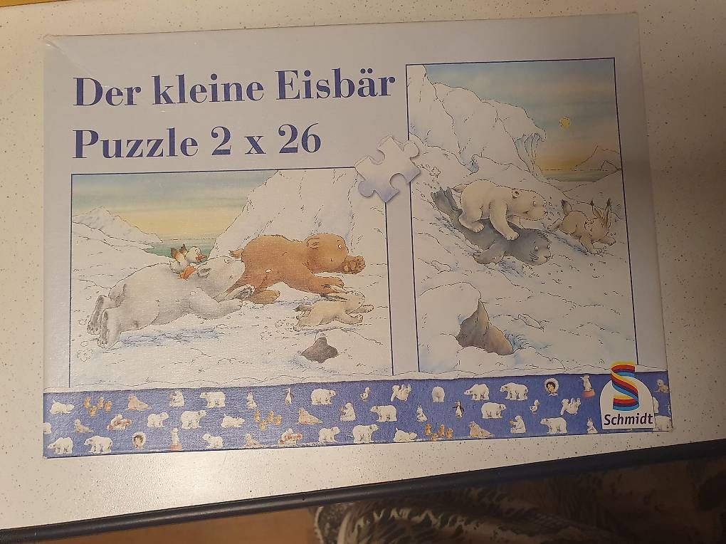 Puzzle: Kinder-Puzzle Kleiner Eisbär 2*26 Teile – Usato da Ebmatingen venduto da zeitlos-gesund.ch