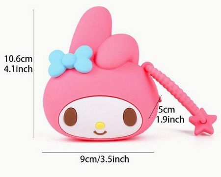 My Melody: 1 portemonnaie en silicone 3D rose *NEUF*