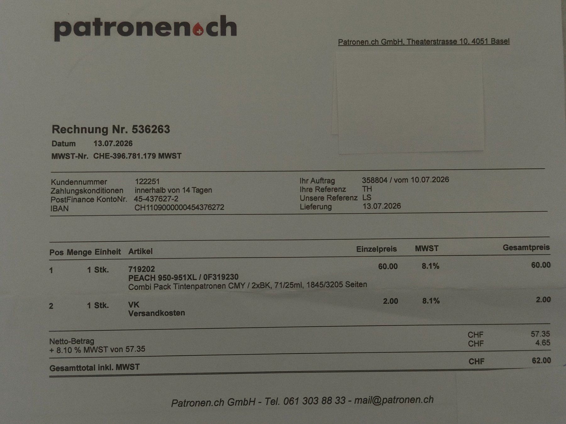 Hewlett Packard Cartucce per stampanti & toner: Hp Patronen "Kompatible" – Nuovo (secondo la descrizione) da Dagmersellen venduto da HOSTDAG 1